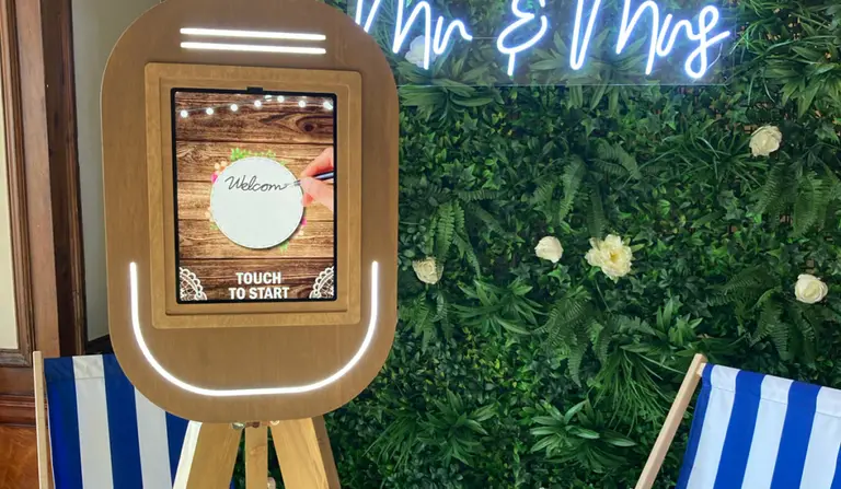 Vintage selfie pod photo booth hire Penrith Cumbria