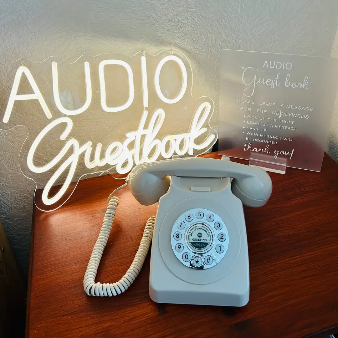Audio guest book hire at a South Scotland wedding