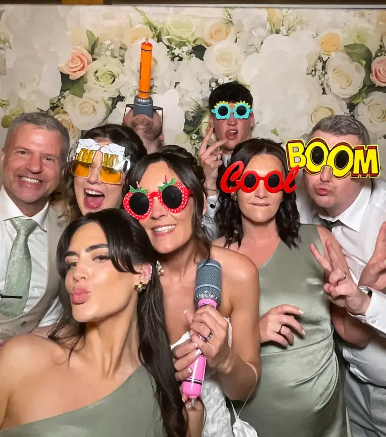 Photo booth hire at a Gretna Green wedding venue