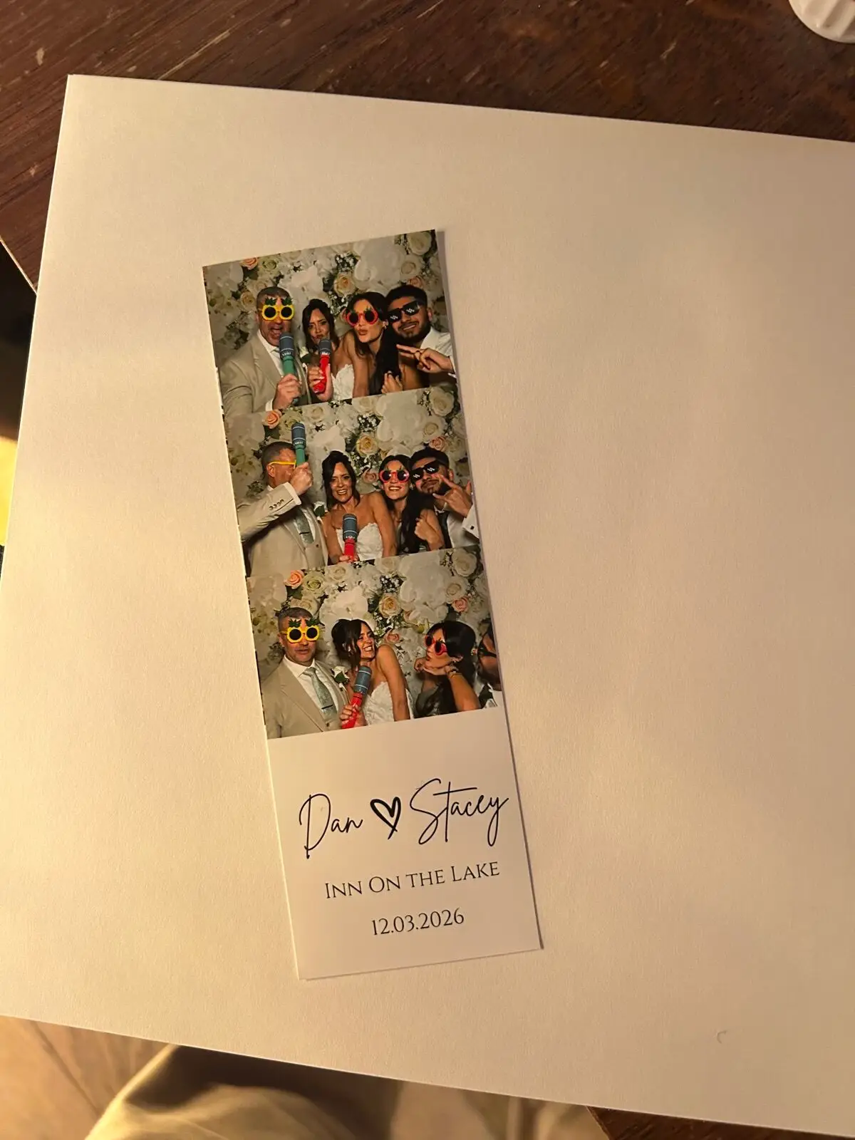 Instant photo prints from photo booth hire Cumbria